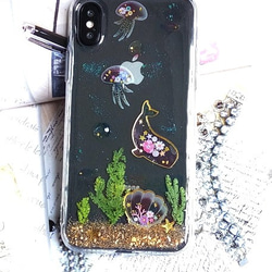 Anny's workshop押花手機殼，適用於iPhone X, 花漾海洋 第3張的照片