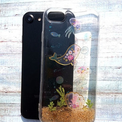 Annyさんのワークショップ花ホルダーfor iPhone 7、iPhone 8、花、オーシャン 3枚目の画像