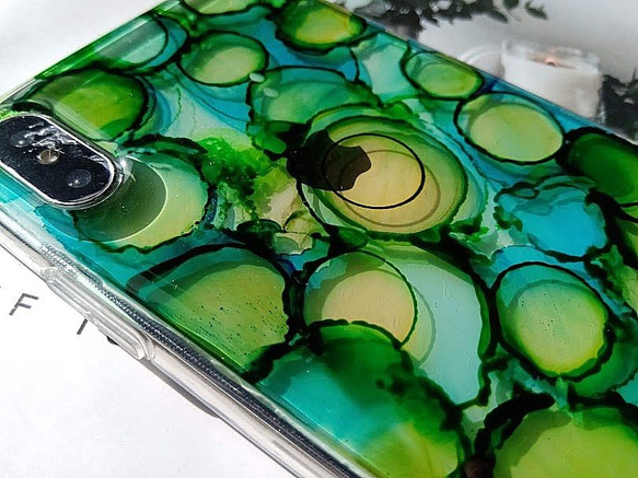 Anny's workshop押花手機殼，適用於Apple iPhone XS Max，圓圈圈 第3張的照片