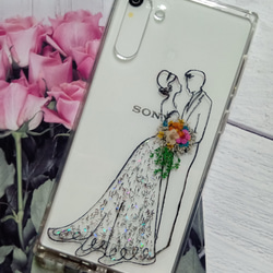 Samsung Galaxy Note 10、幸福に適した手作りのプレス電話ケース 2枚目の画像