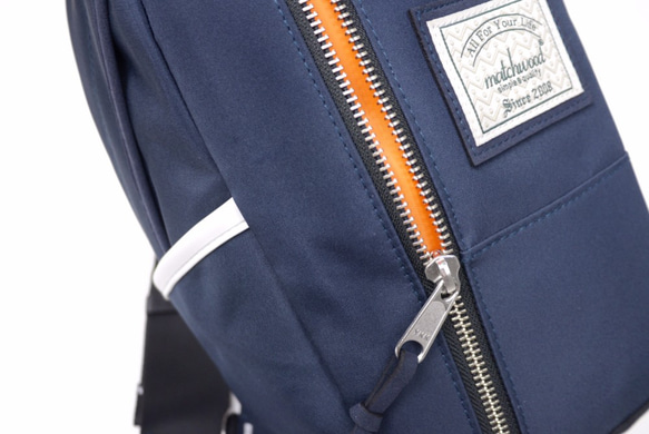 Matchwood Hunter Shoulder Bag 單肩後背包 側背包 斜背包 海軍藍白款 第5張的照片