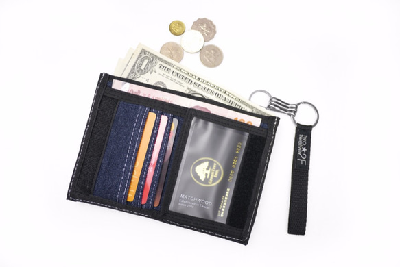 Matchwood Urban 皮夾 錢包 短夾 錢夾 卡夾 高品質皮夾 條紋單寧款 第8張的照片