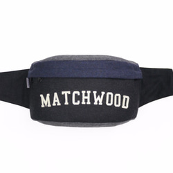 Matchwood Handy 經典腰包 腰包 側背包 斜背包 胸前包 黑藍毛料款 第4張的照片