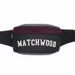 Matchwood Handy 腰包 側背包 斜背包 隨身包 胸前包 黑紅毛料款 第3張的照片