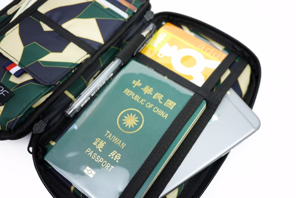 マッチウッドユニバーサルパスポートパスポートパスポートクリップトラベルクリップクランプロングクリップチケット書類収納袋グリーン 3枚目の画像