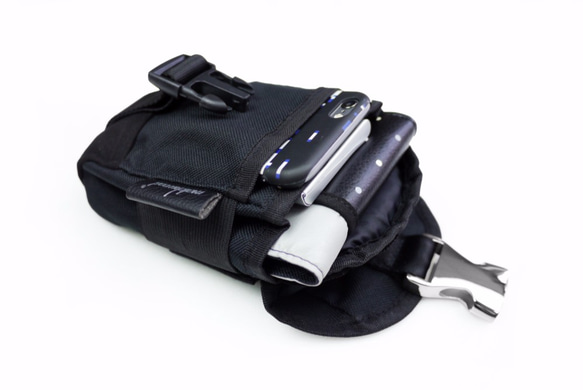 フック黒モデルのiPhone5 / 6 Jiekeの場所添付ポケットをぶら下げ木っ端フラッシュ600D防水登山電話ポケット 3枚目の画像