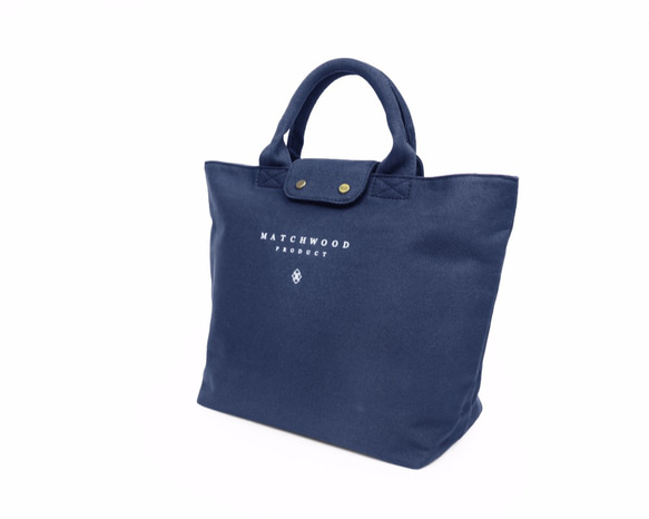 Matchwood Vintage tote bag 女孩｜小托特包｜手提袋｜帆布包｜海軍藍款 第6張的照片