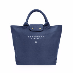 Matchwood Vintage tote bag 女孩｜小托特包｜手提袋｜帆布包｜海軍藍款 第7張的照片