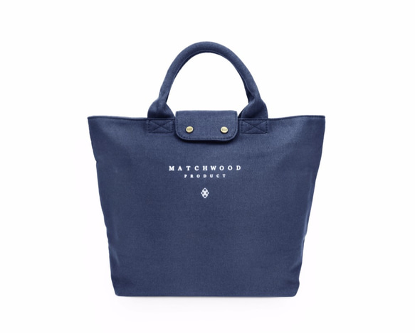 Matchwood Vintage tote bag 女孩｜小托特包｜手提袋｜帆布包｜海軍藍款 第7張的照片