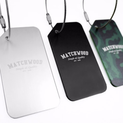 Matchwood Luggage Tag (金屬行李吊牌/鑰匙圈) 消光銀 第7張的照片