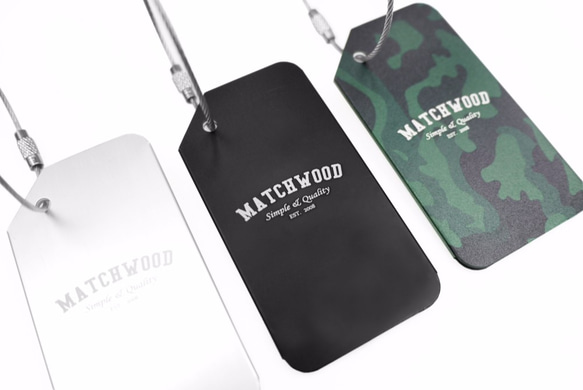 Matchwood Luggage Tag (金屬行李吊牌/鑰匙圈) 消光銀 第8張的照片