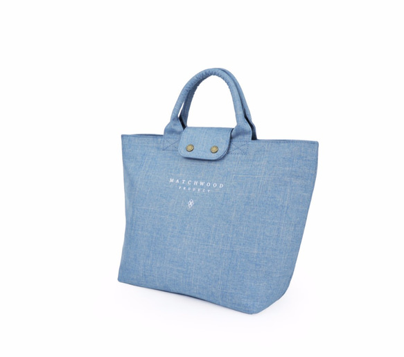 Matchwood vintage tote bag 女孩｜小托特包｜手提袋｜餐盒袋｜帆布包｜淺藍丹寧｜ 第4張的照片