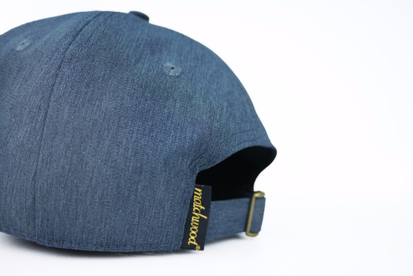 Matchwood MHWD LOGO SPORT CAP 防水抗汙機能老式運動帽｜丹寧藍 第8張的照片