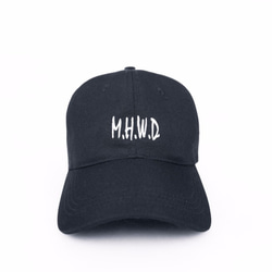 Matchwood MHWD LOGO SPORT CAP 防水抗汙機能老式運動帽｜全黑款 第2張的照片