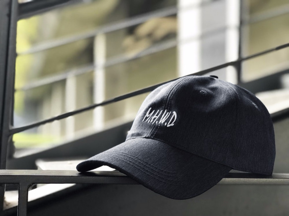 Matchwood MHWD LOGO SPORT CAP 防水抗汙機能老式運動帽｜全黑款 第3張的照片