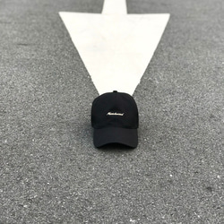 Matchwood SCRIPT LOGO SPORT CAP 防水抗汙機能老式運動帽 草寫黑款 第3張的照片