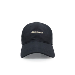 Matchwood SCRIPT LOGO SPORT CAP 防水抗汙機能老式運動帽 草寫黑款 第7張的照片