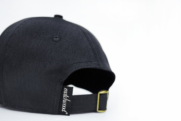 Matchwood SCRIPT LOGO SPORT CAP 防水抗汙機能老式運動帽 草寫黑款 第9張的照片