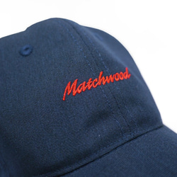 Matchwood SCRIPT LOGO SPORT CAP 防水抗汙機能老式運動帽 草寫藍款 第9張的照片