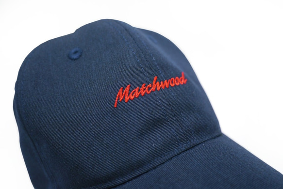 Matchwood SCRIPT LOGO SPORT CAP 防水抗汙機能老式運動帽 草寫藍款 第9張的照片