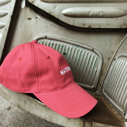 Matchwood COLLEGE LOGO SPORT CAP 調整式老帽 玫瑰紅款 第4張的照片