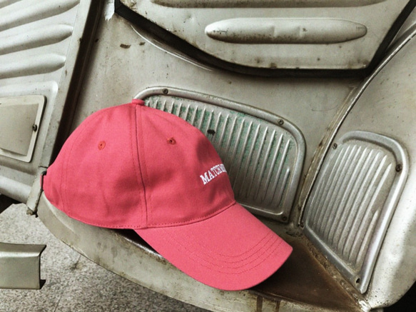 Matchwood COLLEGE LOGO SPORT CAP 調整式老帽 玫瑰紅款 第4張的照片