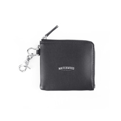 限定 15% オフ 送料無料 Matchwood ZIP WALLET メタル バックル ウォレット レザー ブラック 1枚目の画像