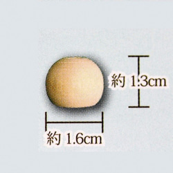 タッセルキャップ 木玉3個セット　タッセルモールド(タッセルベース)　丸MS6s 6枚目の画像