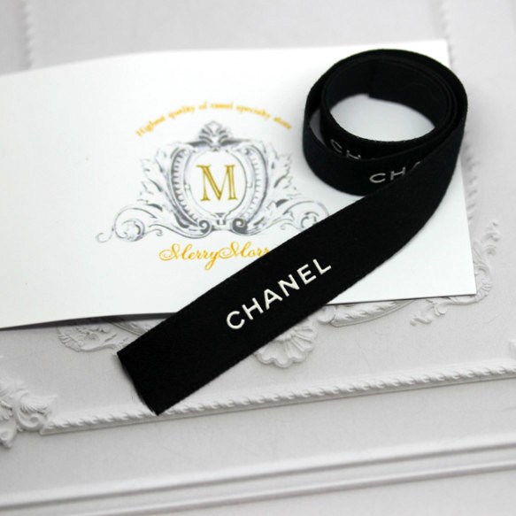 シャネル 1.5cm幅 リボン シャネルChanelのプレゼント包装用のリボン 素材 幅1.5cm 長さ