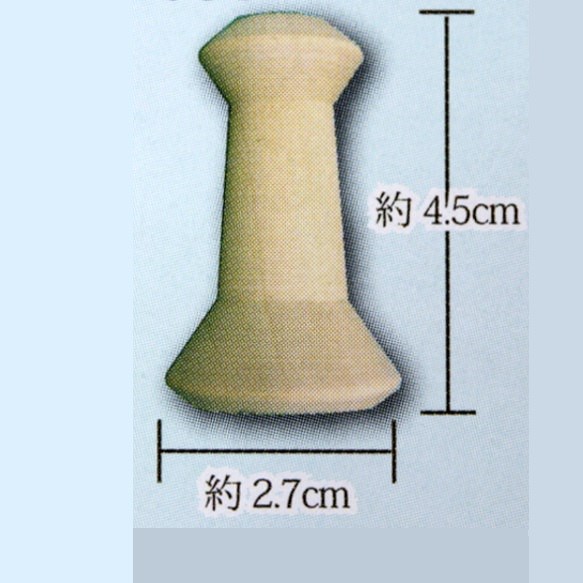 タッセル木玉　3個セット　タッセルモールド(タッセルベース)コーン糸巻きMS7 7枚目の画像