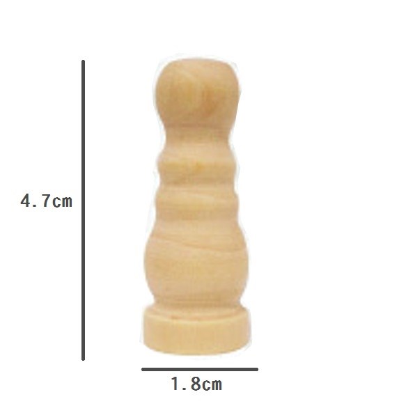 MS1 タッセル木玉　3個セット　タッセルモールド(タッセルベース) 5枚目の画像