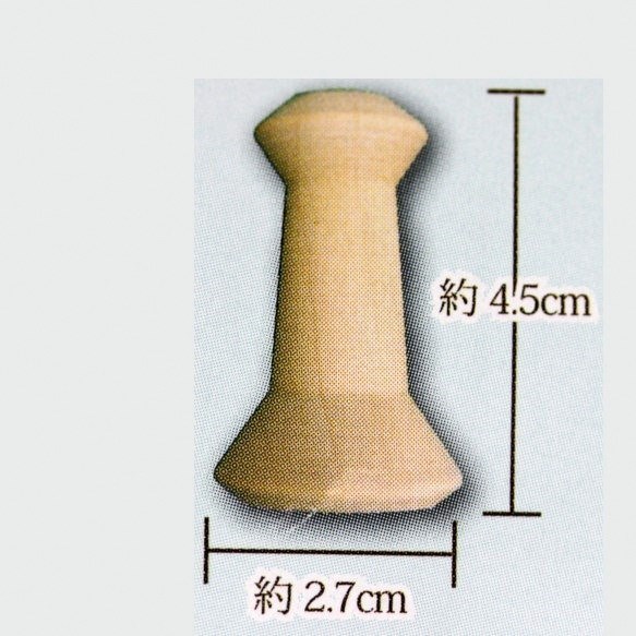 タッセル木玉　3個セット　タッセルモールド(タッセルベース)コーン糸巻きMS7 7枚目の画像
