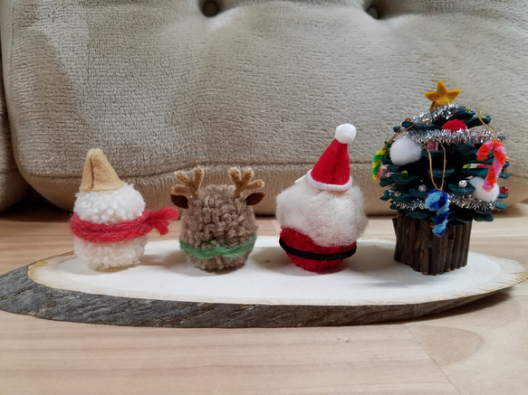 ミニクリスマスツリー☆と仲間❗ 2枚目の画像