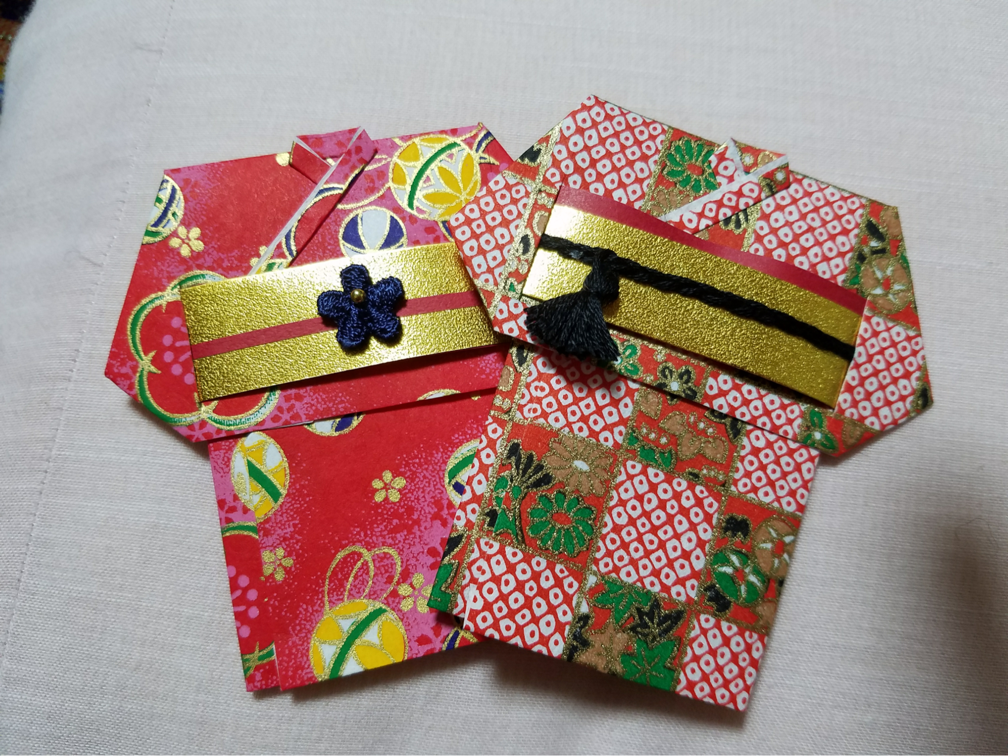 【ご注文品】P3  着物のポチ袋 着物のポチ袋 【ご注文品】P3