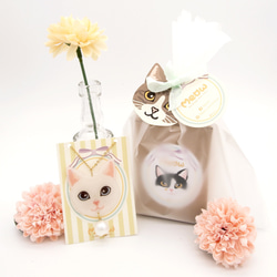 Meow綿綿珠系列 - 手作深啡虎斑紋貓貓綿綿珠髮圈 第2張的照片