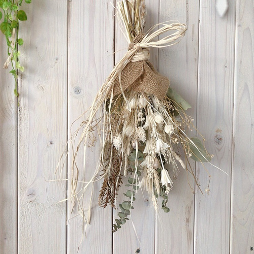 おうち時間を楽しく“ドライフラワースワッグe” スワッグ LaLa Bouquet  