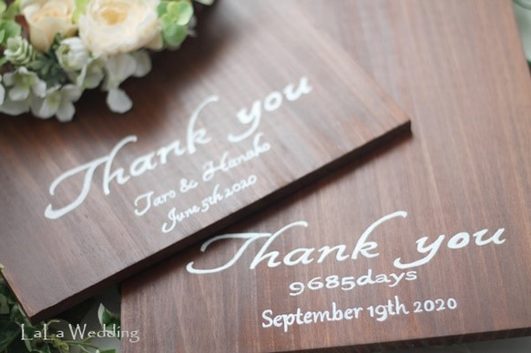 結婚式や記念日の贈り物に…Wreath Board Clock ～三日月リース～ 4枚目の画像