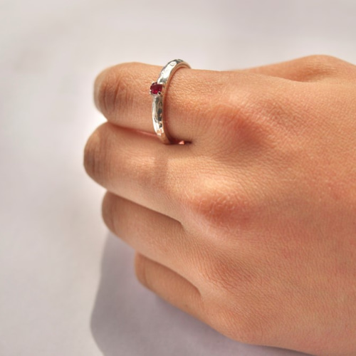 Sv きらきらルビー リング 指輪・リング masa 通販 3677556｜Creema  