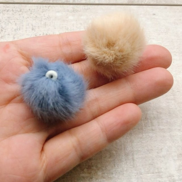 【chmm3434】【5color・10pcs】【25㎜ size】 Eco Fur Ball 4枚目の画像