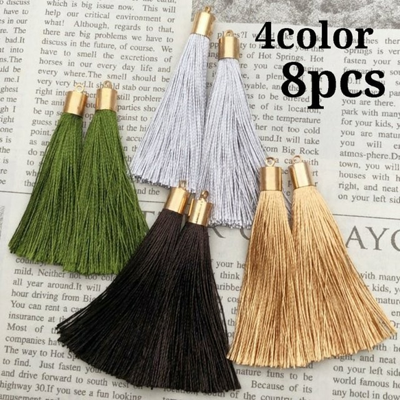 【tasl372chmm】【4color 8pct】 antique style tassel 1枚目の画像