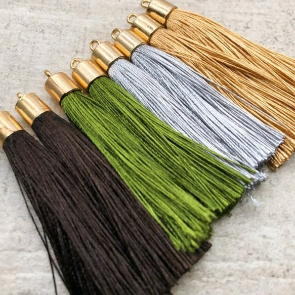 【tasl372chmm】【4color 8pct】 antique style tassel 3枚目の画像