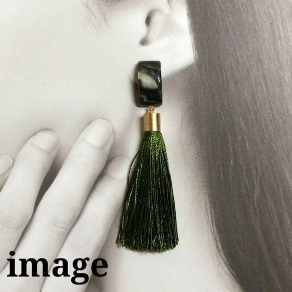 【tasl372chmm】【4color 8pct】 antique style tassel 5枚目の画像