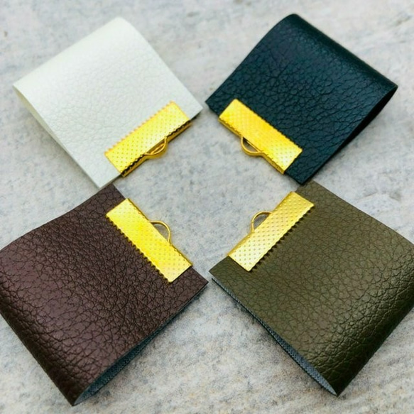 【chmm3976tasl】【4color 8pcs】fake leather label tassel 3枚目の画像