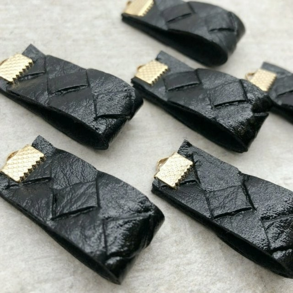 【chmm3997tasl】【6pcs】fake leather label tassel 2枚目の画像