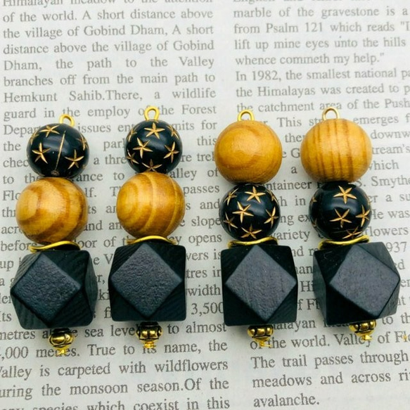 【chmm4002oripp】【4pct】antique style beads charm 2枚目の画像