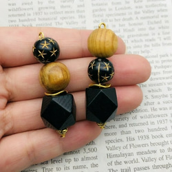 【chmm4002oripp】【4pct】antique style beads charm 5枚目の画像