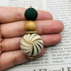 【chmm3987oripp】【4pct】antique style beads charm 5枚目の画像