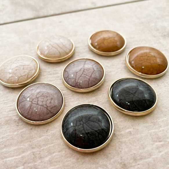 【cbtt4136acrc】【4color 8pct】glitter circle cabochon　 2枚目の画像