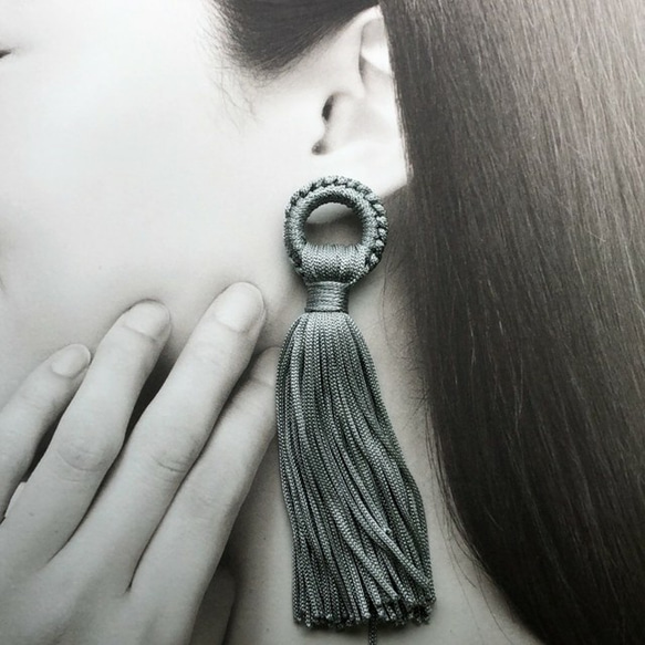 【tasl371】【４pct】long volume tassel 5枚目の画像