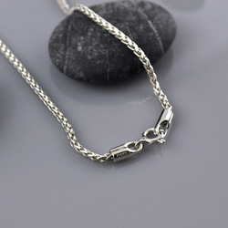 Sterling Silver Round Wheat Chain,SV925 2枚目の画像